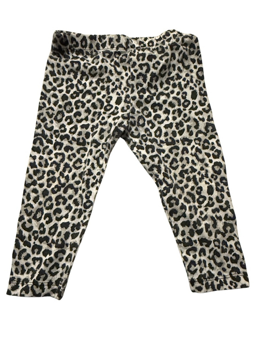 Swiggles Leopard Print Leggings - Black & Cream